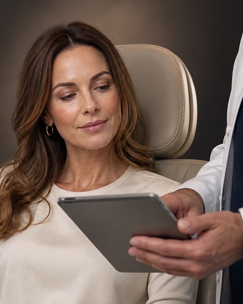 Hautanalyse Anti-Aging Behandlung