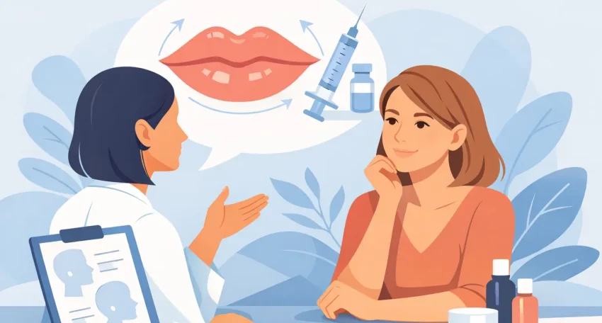 Lippen unterspritzen: Erste Beratung ohne Druck