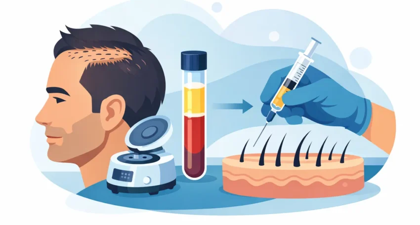 PRP-Behandlung nach Haartransplantation