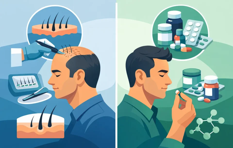 Eigenhaartransplantation oder Medikamente?