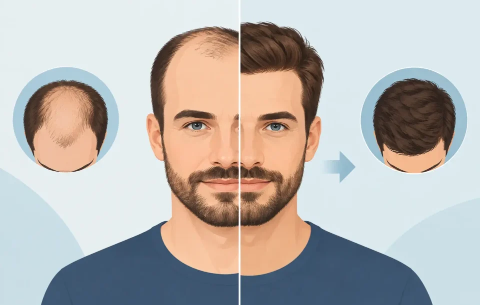 Haartransplantation Vorher-Nachher-Beispiele